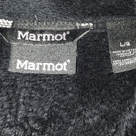 Women’s Marmot Black Furry Jacket, Size La… - Picture 3 of 8